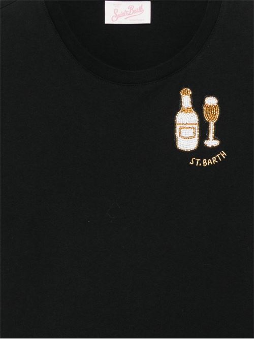T-shirt donna MC2 Saint Barth Emilie nera con stampa MC2 SAINT BARTH | EMILIE01222L